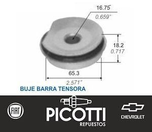 Buje barra tensora Capemi Chevrolet Agile/Corsa/Celta 00..
