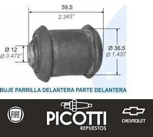 Buje parrilla delantero Capemi Chevrolet Astra /Vectra/Zafira