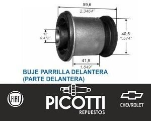 Buje de parrilla Capemi delantero Cruze/Tracker