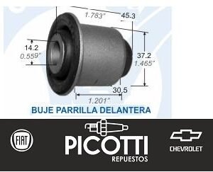 Buje de parrilla Silentblock delantero Renault Duster
