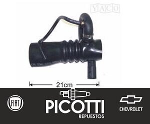 Caño toma de aire Palio/Siena 1.4 8v Nafta Motor EOBD