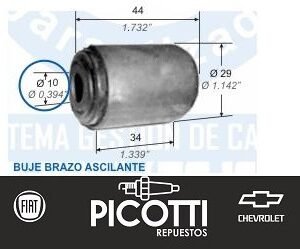 Buje Capemi brazo oscilante Fiat 128/147