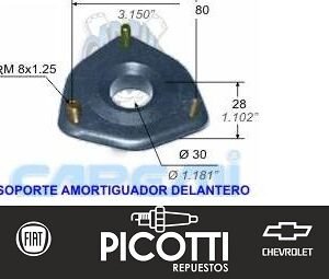 Cazoleta de suspension delantera Fiat 147/128