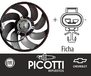 Electroventilador Omer Chevrolet Aveo 1.6 Nafta