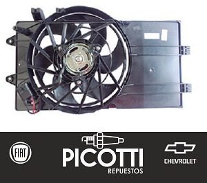 Electroventilador Omer Chevrolet Corsa Classic / Spirit con Encauzador