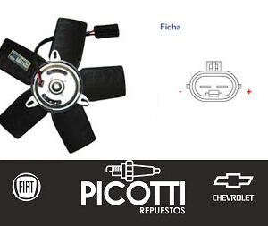 Electroventilador Omer Chevrolet Corsa 1.6 Nafta c/AA