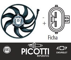 Electroventilador Omer Chevrolet Corsa II 1.6 - 1.8 Nafta c-s/AA