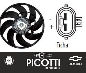 Electroventilador Omer Fiat Punto 1.4 - 1.6 - 1.8